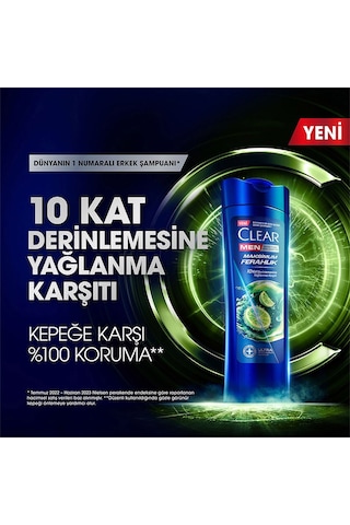 Clear Maksimum Ferahlık Kepeğe Karşı Etkili Şampuan 3 x 350 ML
