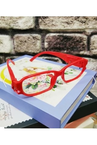 Led Işıklı Kitap Gözlüğü Kırmızı