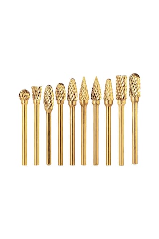 6588 Mini Karbür Freze Uç Seti 10 Parça Sap: 3mm