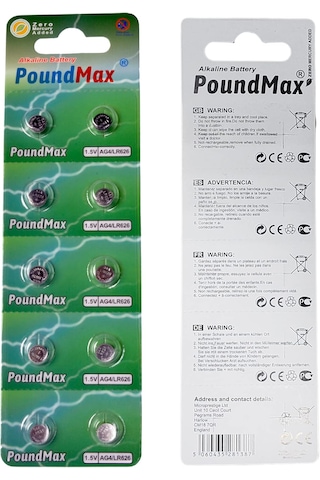 20 Adet Ag4 376 377 Sr626 Sr626sw Lr66 1.5v Poundmax Düğme Pil, Alkalin Saat Pili, Çocuklara Dayanıklı Ambalaj, Küçük Elektronik Cihazlar İçin,ölçüm Cihazları Ve Hesap Makineleri 2x10 Adet