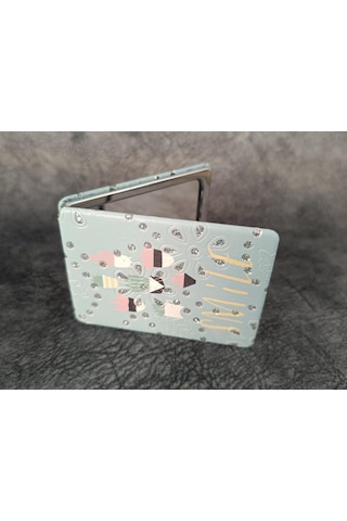 Cep Ayna Makyaj Çanta Seyahat Taşınabilir Ayna Kozmetik Büyüteç Kompakt Çok Renkli