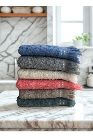 Miosse Pure 6 Adet 30x50 Cm El-yüz-mutfak Havlusu Ve Temizlik Bezi Çok Renkli