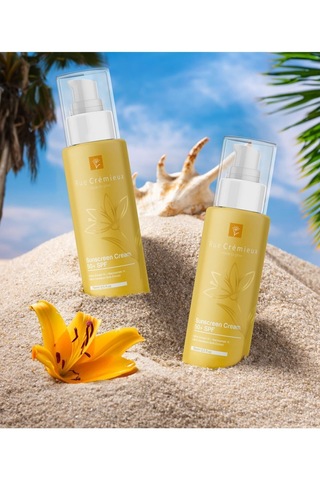 Leke Karşıtı Ve Nemlendirici Spf 50 Zambak Özlü Güneş Kremi 75ml Arbutin Niac %1 - Tk