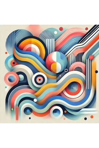 İskandinav Soyut Tablo Set Çerçevesiz 50x50cm Pvc Tablo 4'lü Set 007 Her Bir Tablo 50x50cm Büyüklüğündedir.