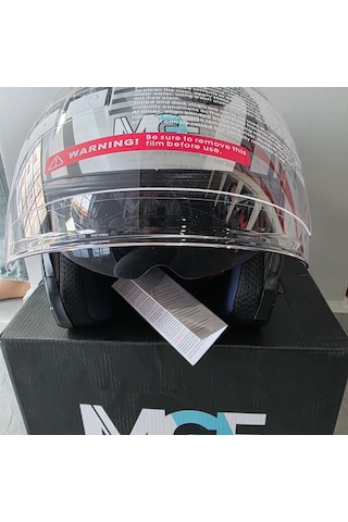 Çenesiz Kask Jk528-1 Mge Vizörlü Mat Siyah Gümüş M Mat Siyah - Gri - Gümüş M