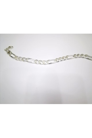 Omar Silver Erkek Figaro Gümüş Bileklik 6,5 Mm