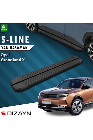 S-dizayn Opel Grandland 2 Hybrid Benzinli S-line Siyah Yan Basamak 193 Cm 2024 Üzeri A+ Kalite
