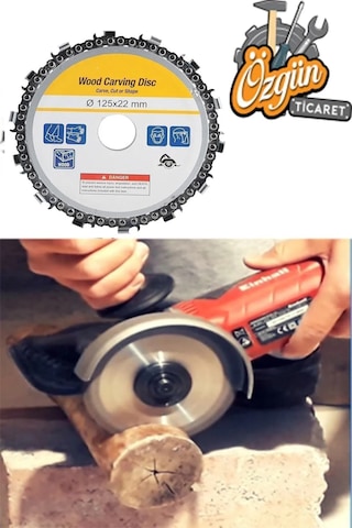 Zincirli Ispiral Kesici Disk 115 Mm Ağaç Kesme Diski Küçük 115mm