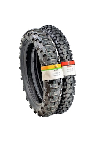 Tdt Tyres Enduro Lastik Takımı 120/80-18 Ve 90/90-21 Tt Terrainset3