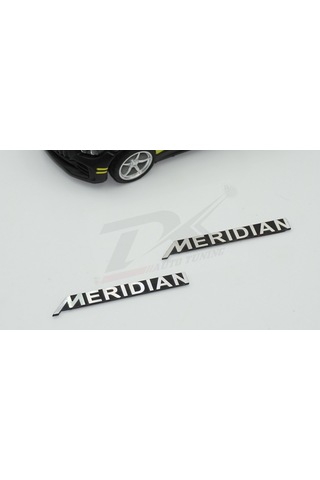 Meridian Logo Hoparlör Krom Metal 3M Logo Amblem 2 Li Set N11.2801