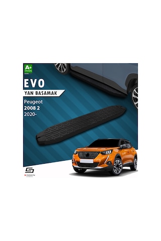 S-dizayn Peugeot 2008 2 Evo Siyah Yan Basamak 183 Cm 2020 Üzeri
