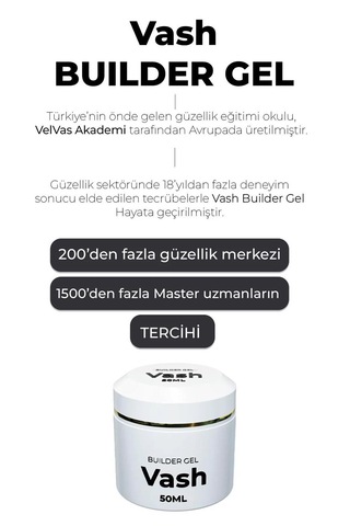 Vash Protez Tırnak Jeli Milky White 50 Ml Uv/led Protez Tırnak Jeli - Beyaz