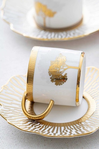 Acar Hadeon Gold 6 Kişilik Kahve Fincanı Takımı Hxf-06800 Gold