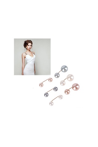 Lemestar 30 Adet Gömlek, Etek, Pantolon Belini Sabitleyen, Yaka Kapatıcı, Zırhlı İmitasyon İçerikli, Kaliteli Alaşım Broş Pin Gri, Şampanya Altın, Islak Beyaz - Büyük-küçük Ve Çift Küçük Uçlu Çok Renkli