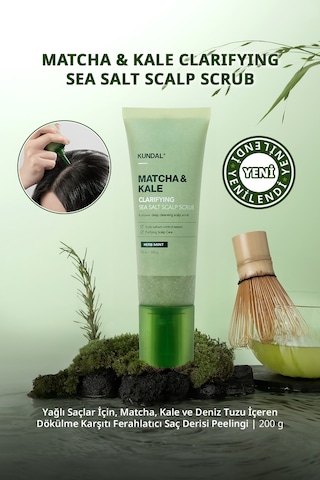 Kundal Matcha & Kale Arındırıcı Ferahlatıcı Saç Derisi Peeling 200 G