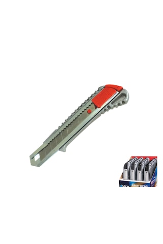 Metal Gövdeli Maket Bıçağı Falçata Sürgülü Kesici Hobi Ofis Atölye