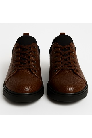 Growish Gre0136-2 Hakiki Floter Deri Kaydırmaz Koku Yapmaz Bilekten Streçli Üst Kalite Yarım Bot Kahverengi