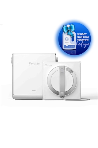 Ecovacs Winbot W2 Pro Omni Cam Silme Robotu Ve Cam Silme Solüsyonu Beyaz