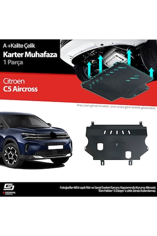 S-dizayn Citroen C5 Aircross Çelik Karter Muhafaza 2017 Üzeri A+ Kalite