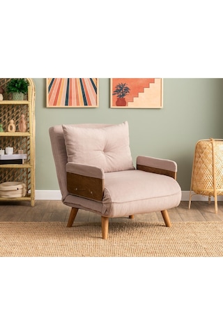 Pafu Cosmo Tekli Katlanır Yataklı Koltuk Bohem Vizon Vizon