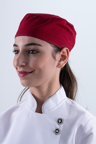 Chef Bone Kep Aşçı Şef Şapkası Kırmızı Çok Renkli