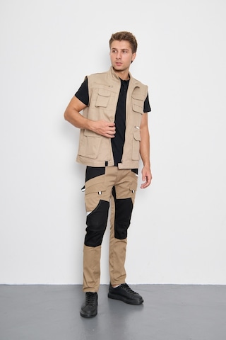 Orange Safety Bej Takım Paris Harman Karışımı Yelek + Pantolon 001