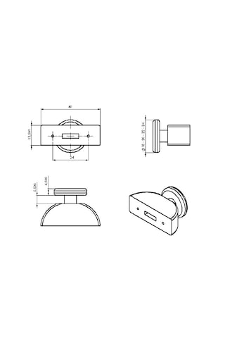 Ayrıntıshop Artemis Duşakabin Tekerlek 20mm Gri