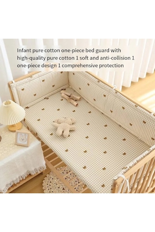 Yenidoğan Bebek Beşik Surround Saf Pamuk Nefes Alabilen Çarpışma