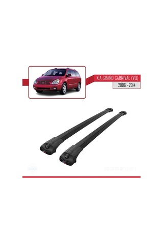Kia Grand Carnival Vq 2006-2014 Arası İle Uyumlu Ace-1 Ara Atkı Tavan Barı Siyah