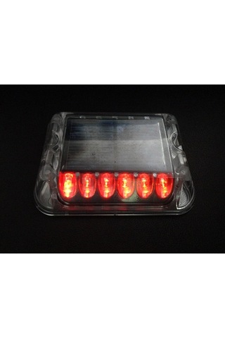 Polikarbonat 1x6 Led Li Solar Yol Butonu