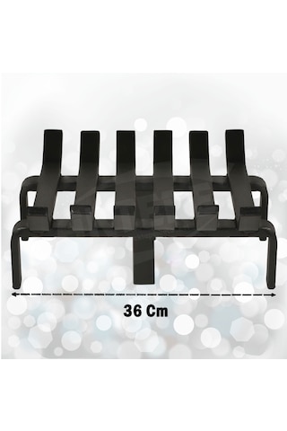 36 Cm X 32 Cm 6 Çubuklu Ekstra Şömine Izgarası Dar Gözlü Izgara