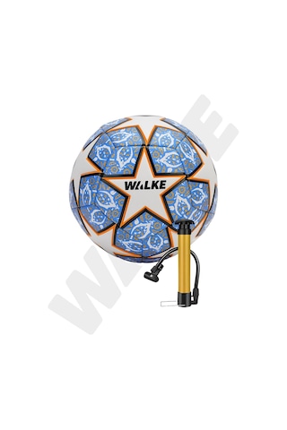 Walke Premium Şampiyonlar Ligi Temalı 5 Numara Futbol Topu Pompa Hediyeli Mavi