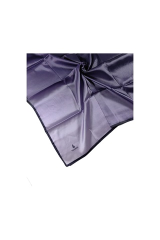 Mim Eşarp Mısırlı Eşarpları Degrade Kristal Sport Bulut Desenli Polyester Eşarp Füme - Gümüş