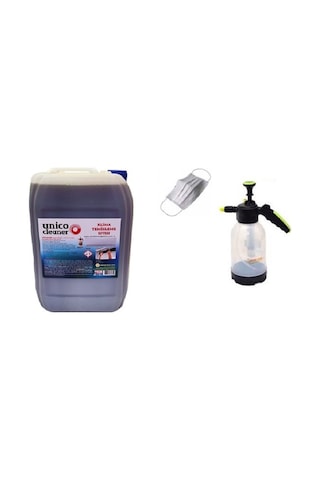 Unico Cleaner Klima Temizleme Sıvısı 5 L + Klima Su Pompası 2 L + Maske