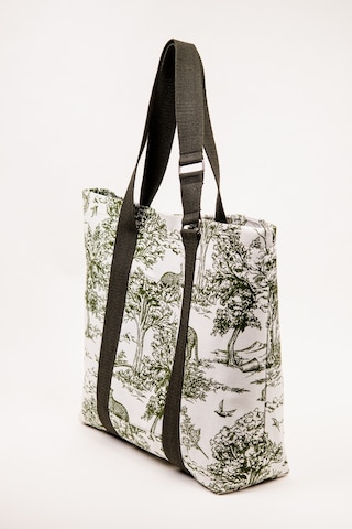 Fabric Craft Bag Plaj Çantası Kadın Omuz Çantası Duck Kumaş İçi Astarlı Mıknatıslı 50x43 Cm Yeşil