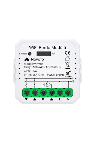 Tuya Mini Wifi Akıllı Perde Panjur Kontrol Rölesi Tuya, Smart Life, Google Home, Amazon Alexa, Home Assistant Destek Diğer