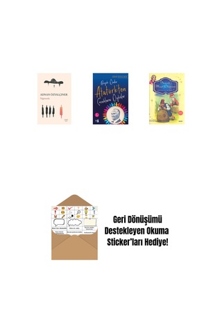 Yağmurda + Büyük Önder Atatürk Ten Çocuklara Öyküler + Annemle Masal Okuyorum Ciltli + Okuma Sticker'ları