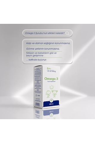 Dr. Ümit Aktaş Omega 3 Şurup Takviyesi 150 ML