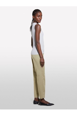 Sisley Viskoz Karışımlı Kolsuz Slim Fit Triko Bluz Kadın Gri Bluz - 325p17q3m105s