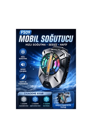Mobil Soğutucu Manyetik Radyatörlü, Usb İle Çalışan Akıllı Telefon Oyun Fanı, Canlı Yayınlar İçin Ultra Soğutma, Telefon Isısını Azaltır, Kompakt Ve Taşınabilir Telefon Mobil Soğutucu Manyetik Radyatörlü, Usb İle Çalışan Akıllı Telefon Oyun Fanı, Canlı Yayınlar İçin Ultra Soğutma, Telefon Isısını Azaltır, Kompakt Ve Taşınabilir Telefon