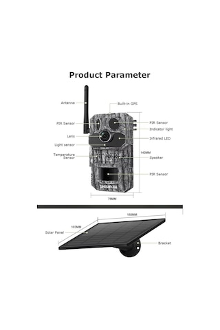 Avenir Av-s443h 3mp 4g Solar Fotokapan Kamera