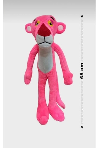 Pembe Panter 65 Cm Sevimli Ve Konforlu Uyku Yastığı Ve Sarılma Arkadaşı Dekoratif Oyuncak