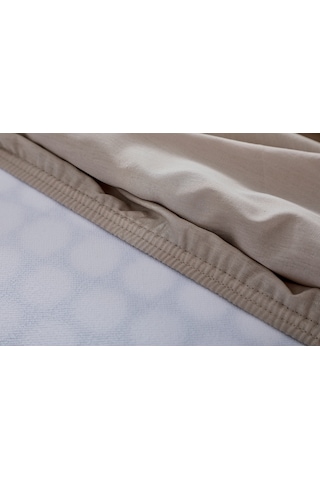 Doqu Home Colourful Fitted Çarşaf Tek Kişilik - Bej