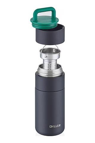 Diller Çelik Termos 350 Ml - Siyahstandart Siyah
