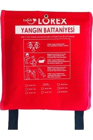 Lr-fb1015c Çantalı 1 Metre X 1,5 Metre Yangın Battaniyesi Lr-fb1015c Çantalı 1 Metre X 1,5 Metre Yangın Battaniyesi