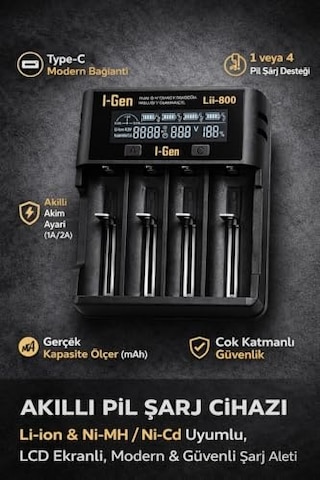 18650 Pil Şarj Cihazı