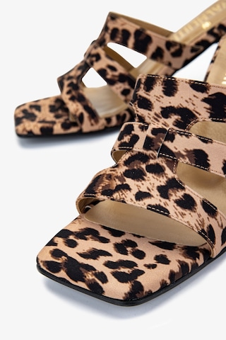 Valmenti Kadın Vegan Leopar Topuklu Terlik 1063 23420 Bn Trlk Y25 Leopar Leopar
