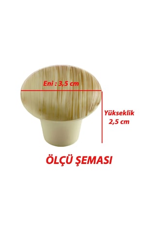 Glaswen Sert Plastik Mantar Düğme Kulp Kayın Dolap Mobilya Mutfak Dolabı Çekmece Kapak Kulpu Kulbu Diğer