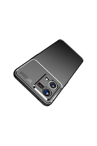 Oppo Reno 7 4g Kılıf Zore Negro Silikon Kapak Siyah