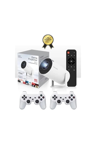 Taşınabilir Sinema Projektörü Ev Sineması Bluetooth Android Apple Uyumlu iOS Akıllı Projeksiyon Gamepad Oyunlupro-134082